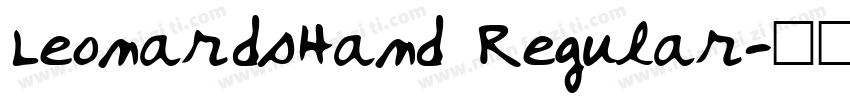 LeonardsHand Regular字体转换